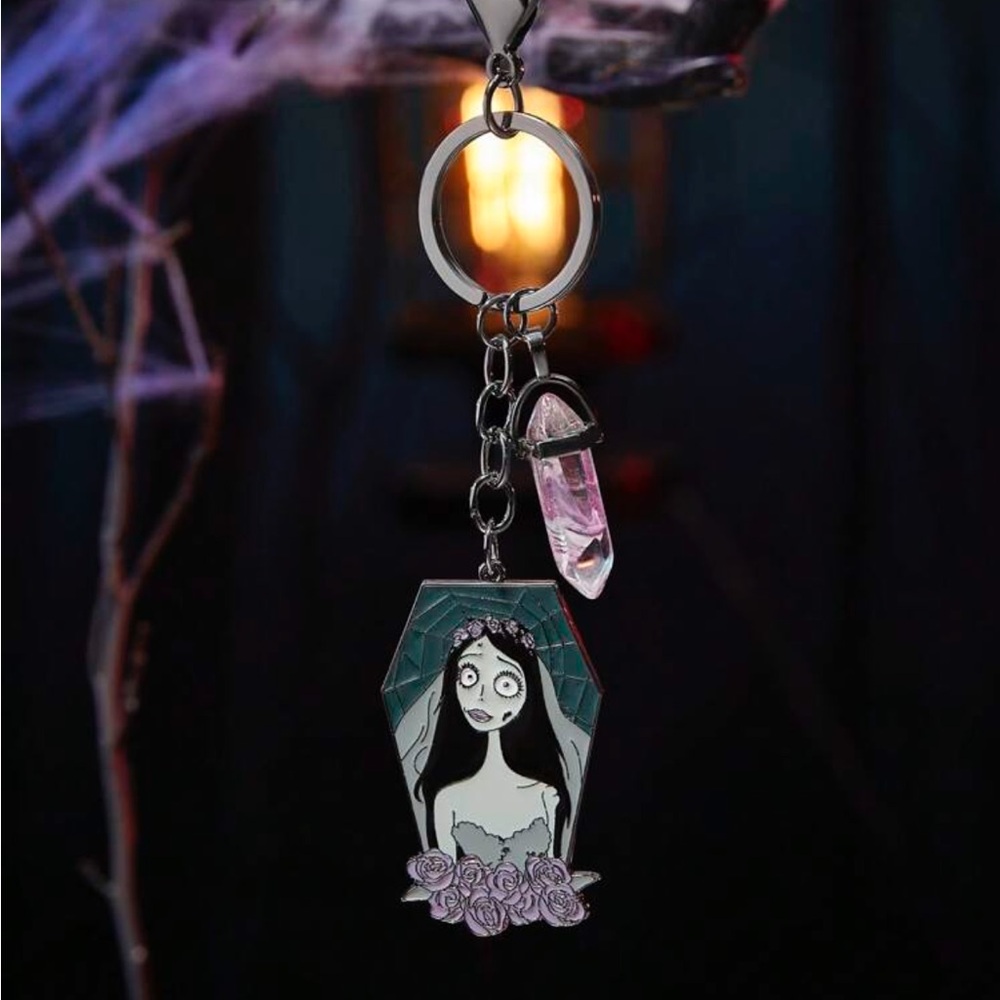 Corpse Bride X Rebellious Rose Figure Graphic Fashionable Keychain Bag Charm